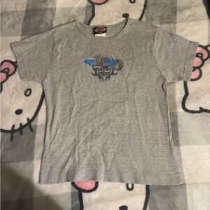 Harley-Davidson Gray Tee with Blue Logo